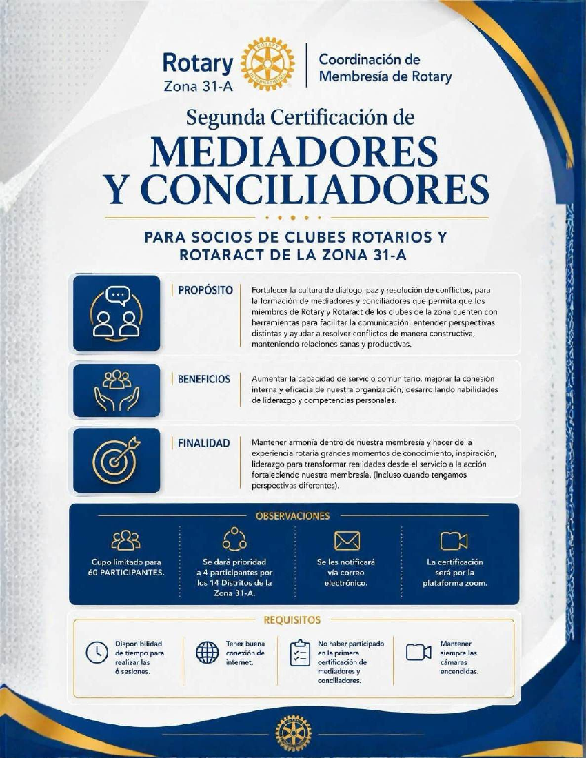 Propósito, beneficios, finalidad y requisitos de la certificación de mediadores